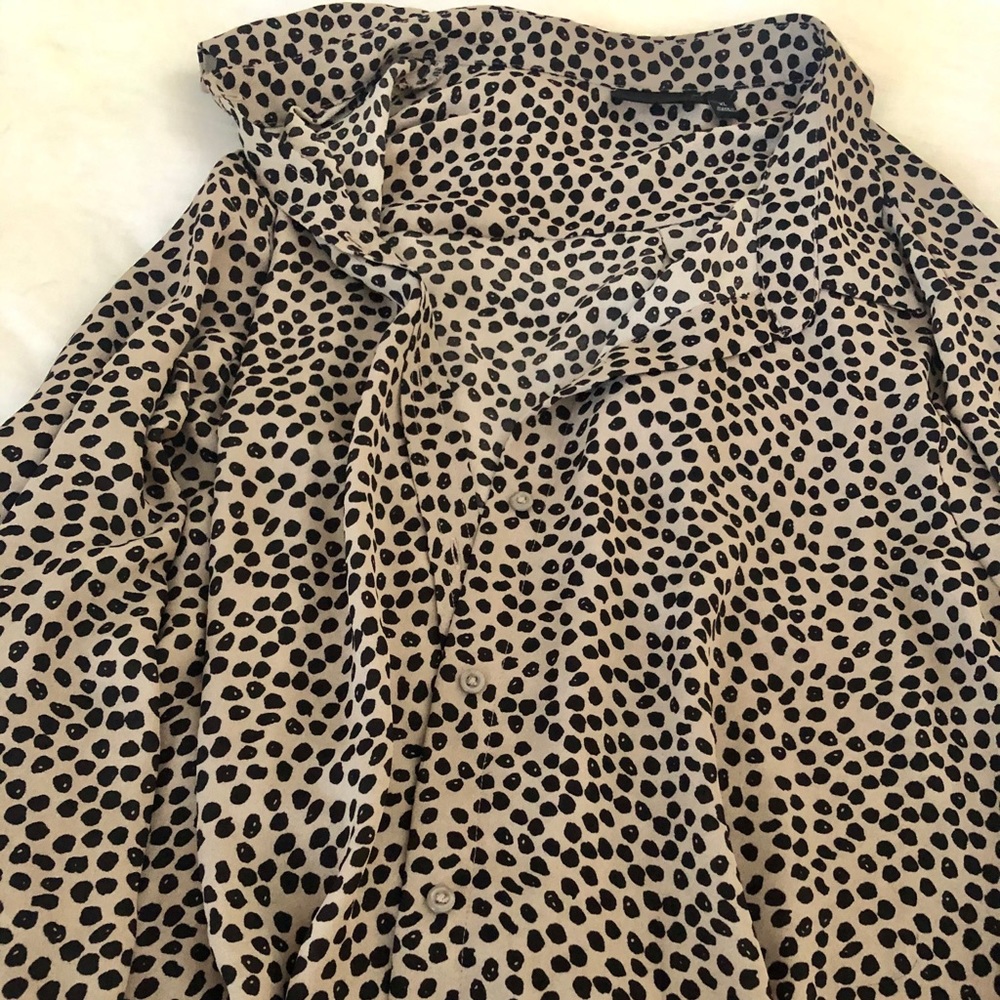 Cheetah button down shirt